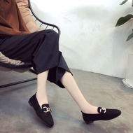 Flat Shoes Women 2025 Spring Summer New Style Casual All-Match Fashion Grandma Shoes Soft-Soled Comf