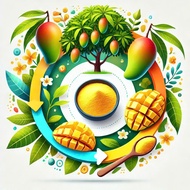 Mildly sour and fragrant ripe mango flavor used to make mango ice cream, mango cakes, and naturally 