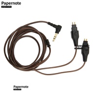 PAPERNOTE Earphone Replacement Cable, OFC Low Loss 3.5mm Plug Headphone Sound Cable, Plug and Play E