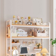 Student Heightened Storage Shelf with Grid Desk Shelf Computer Desk Multi-Layer Bookshelf Desktop Ir