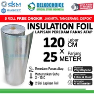 Peredam Panas Atap Rumah Bubble Wrap Foil Insulation Alumunium 120x25