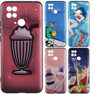 Soft Silicone TPU Case for iPhone Apple 15 Pro Max 14 7 8 11 6 6s SE 12 13 Summer Drink