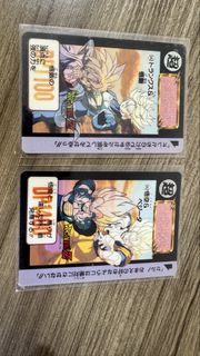 【1992年絕版老卡】七龍珠Z 萬代 Carddass 本彈第13彈 542/543 悟空父子經典成對