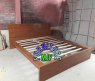 Tempat tidur kayu Murah/Ranjang kayu lesehan/Dipan kayu slim/Ranjang kayu pendek murah kuat/dipan ko