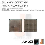 CPU AMD Athlon II X4 645 4 Cores/ 4 Threads 3.1 Ghz 2 MB L2 Cache 95 Watts TDP No Fan Socket AM3 (สิ