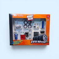 Hobby Gear Tire Shop Series 1:24 Scale - Miniature Diecast Workshop Accessories