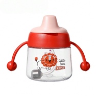 1pc Riki Baby Training Cup, Unisex Infant Sippy Cup 6 Month+, Duck Mouth Bottle With Silicone Straw,