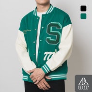 Men's BomberJacket D2SHOP S777, thick felt fabric K-228