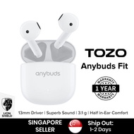 (SG) TOZO Anybuds Fits True Wireless Earbuds – White