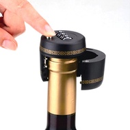 Plastic Bottle Password Lock Combination Lock Wine Stopper Vacuum Plug Device Presentation For Furni