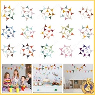 OMG* Kids Room Cotton Bunting Garland 2 6m Wall Decors Nursery Party Accessory Flags