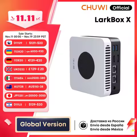 CHUWI LarkBox X Mini PC Intel N100 Game PC UHD Graphics for 12th Gen Intel Processors 12GB RAM 512GB