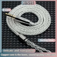 XINHS-73 8 Core หูฟังเงินบริสุทธิ์สายอัพเกรดสายที่สมดุลลวด2.5/3.5/4.4มิลลิเมตรเสียบกับ Mmcx/ 2PIN /Q
