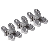 PCF* 3Pcs Concealed Barrels Crosses Door Hinge Hardware For  Door And Cabinets