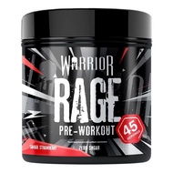 Warrior Rage Pre-Workout Pulver 392g (Wilde Erdbeer) – Energy-Drink Booster mit Kreatin, Beta-Alanin