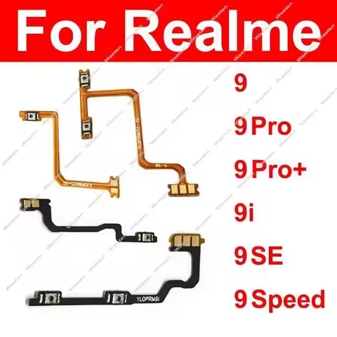 For Realme 9 Pro Plus 9pro+ 9i 9SE 9 Speed 4G 5G On OFF Power Volume Button Switch Keys Flex Cable P