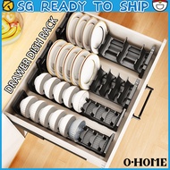 Plate Organiser Bowl Holder Dish Rack Kitchen Drawer Organiser Cabinet Organizer
