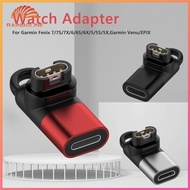 (rain)  Micro USB/Type-C/IOS Watch Charging Adapter Hole Smart Watch Power Charger Cable Connector for Garmin Fenix 7/7S/7X/6/6S/6X