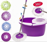 Magic Mop 360 Degree Mop Head Home Cleaning Housework Mop Microfiber Spin Spinning Rotating Head