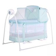 CAMERA Baby Cradle hybrid-2 Model 2-Layer Mattress Blue Second Hand Condition