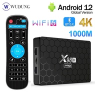 New X98h Pro Android 12 Smart Tv Box H618 2.4g 5g Wifi6 4gb 64b 2gb16gb Bt5.0 H.265 Receiver Hd Inpu