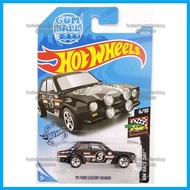 Hot Wheels 70 Ford Escort R1600 HW 2019 Race Day 6/10 Black GUMBALL 3000 BILSTEIN CASTROL GOODYEAR H