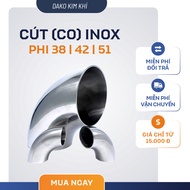 Stainless steel elbow/welded elbow/stainless steel elbow, shiny stainless steel Φ38 | 42 | 51mm [qua