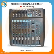 PROFESSIONAL AUDIO MIXER 7 CHANNEL USB MP3 BLUETOOTH MIXER 7CH OSS