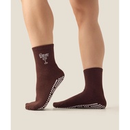 Crew Non Slip Grip Socks - Espresso Martini