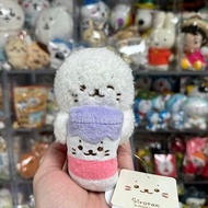 日版 Sirotan 小白海獅 25th Anniversary 電腦螢幕裝飾公仔 - 牛奶樽款