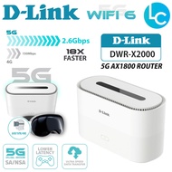D-Link DWR-X2000 5G NR Dual Band AX1800 WiFi 6 Router Modem