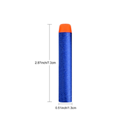 10 pcs 7.2cm Refill Bullet Darts for Nerf N-strike Elite, Machine gun Blasters Toy Blue