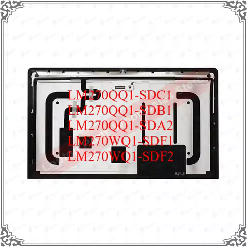 Original New 27" LM270QQ1-SDC1 LCD Assembly With Glass Replacement for iMac A1419 2014 2K 5K 2015 20