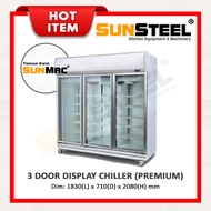 【SUNSTEEL】Commercial 3 Door Display Chiller / Peti Sejuk 3 Pintu (Premium)