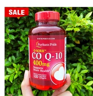 20% OFF ราคา Sale!! EXP:9/2024 โคคิวเท็น Q-SORB™ CoQ10 400 mg 30, 60 or 120 Rapid Release Softgels (Puritan's Pride®) คิวเทน โคเอนไซม์คิวเทน Q-10 Q10