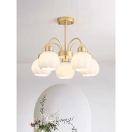 Light Luxury Dining Room Light Modern Simple Warm Cream Study Bedroom Chandelier Nordic Unique Influ