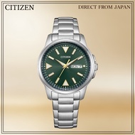 CITIZEN Collection BM8180-71W Eco-Drive Men's Watch Green Dial Silver Bracelet