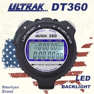 Jam randik Elektronik DT360 DT360 ULTRAK 30 Pusingan 2 Baris Paparan Pemasa untuk Latihan Balapan da
