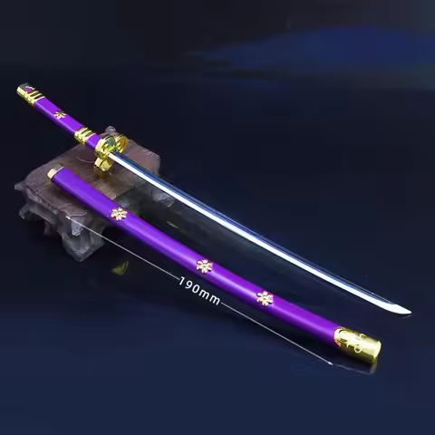 26cm Meito Sword Japanese Anime Weapon Roronoa Zoro Yama Anime Weapon Model Katana Swords Weapon Mod