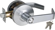 NEWBANG HARDWARE Hospital Storeroom Door Handle Lock Set with Satin Chrome 26D Finish and Heavy Duty