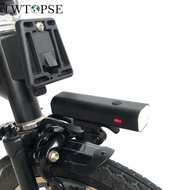 ✴◆☽ TWTOPSE 400 1000 Lumen Bike Lights With Rack For Brompton 3SIXTY PIKES Dahon Tern Crius Folding Bicycle V Brake Rainproof USB Headlight Lamp Accessory