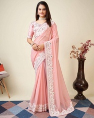 [Pre Order] 1 Minute Ready To Wear / Normal Faux Georgette  Saree ~ Delivery Lead Time : 10 days