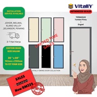 (CUSTOM MADE) Vitally Aluminium Swing door / Toilet Door / Pintu Bilik Air / Pintu Tandas / bathroom