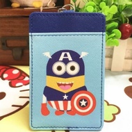 Minion Minions Bob Despicable Me Captain Capt America Ezlink Card Holder with Keyring