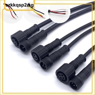 SGK2  2Pin 3Pin 4Pin IP65 DC Connector Cable Waterproof  ire Plug for LED Light Strips Male to Female Jack Adapter 15mm 20CM