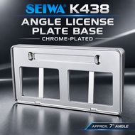 SEIWA K438 Angle License Plate Base Chrome-Plated