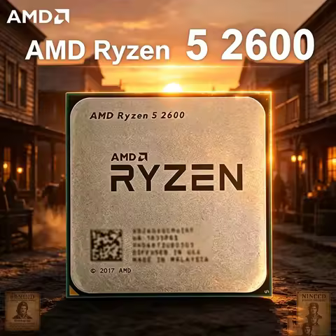 AMD Ryzen 5 2600 R5 2600 CPU Processor 65W Socket AM4 3.4GHz Six-Core Twelve-Thread YD2600BBM6IAF