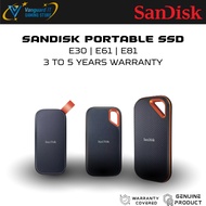 [SanDisk Extreme Portable SSD] E30 | E61 | E81 External Solid State Drive 1TB - READY STOCK