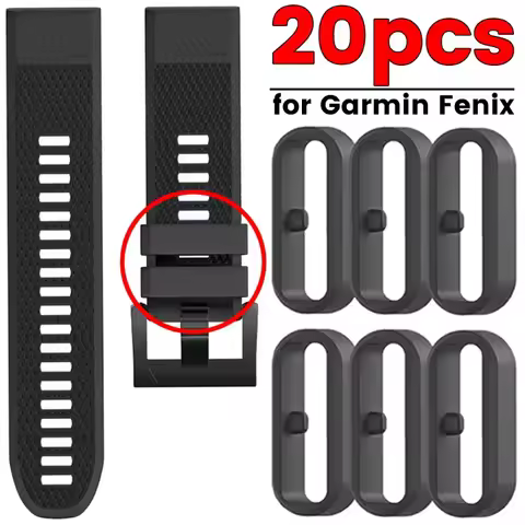 Band Keepers for Garmin Forerunner 945/935/630/235/Fenix 5/6/7 Silicone Watch Band Fastener Rings Se