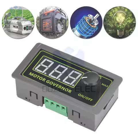 12V24V60V Remote Control Digital Display PWM Brush Motor Speed Controller Duty Cycle Frequency DC Mo